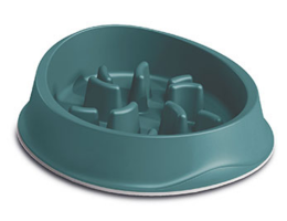 Stefanplast Миска для медленного кормления Chic 500 мл изумрудная
