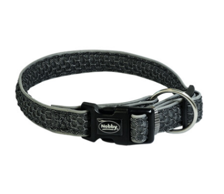 Nobby Ошейник для собак Mesh Air XS-S 2х25-35 см серый