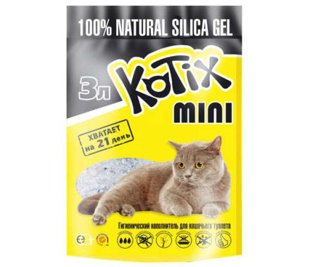 Kotix Наполнитель силикагелевый Mini 3 л