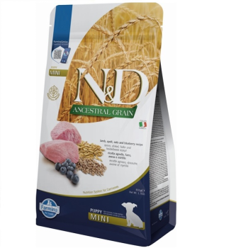 Farmina N&D Low Grain Puppy Mini Сухой корм для щенков Ягнёнок и черника 800 г