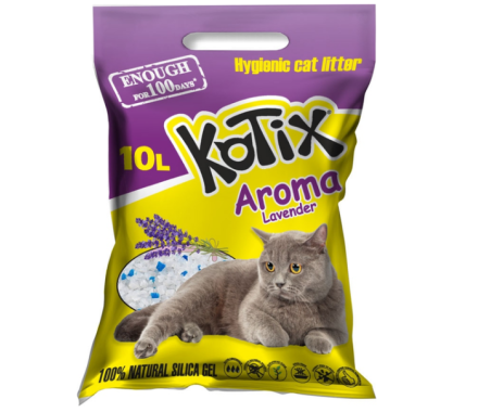 Kotix Наполнитель силикагелевый Lavender 10 л
