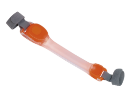 Nobby Силиконовая накладка светодиодная LED Flash 3,8х18 см оранжевая