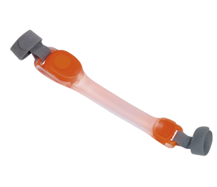 Nobby Силиконовая накладка светодиодная LED Flash 3,8х18 см оранжевая