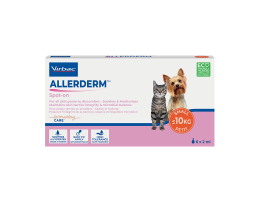 Virbac Allerderm Spot-on засіб для лікування дерматозів у собак та котів до 10 кг 2 мл Ціна за 1 шт