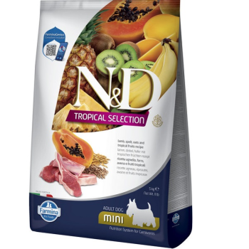 Farmina N&D Tropical Selection Сухой корм для собак мелких пород Ягнёнок и тропические фрукты 5 кг