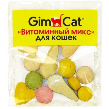GimCat Вітамінізовані ласощі для котів Вітамінний мікс 12 шт