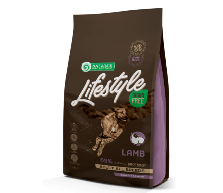 Nature\'s Protection Сухой корм для собак Lifestyle All Breeds Ягнёнок 1,5 кг