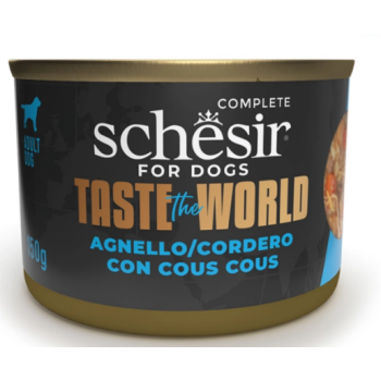 Schesir Taste the World Консерва для собак Ягнёнок с кускусом в бульоне 150 г