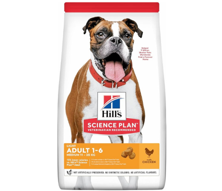 Hill’s SP Сухой корм для собак Light Adult Medium Курица 14 кг