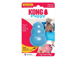 Kong Puppy Іграшка для собак для ласощів S 7,6 см блакитна/рожева