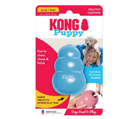 Kong Puppy toy for dogs for delicacies s 7.6 cm blue/pink