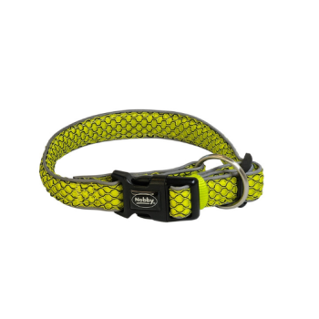 Nobby Ошейник для собак Mesh Air S-M 2,5х30-45 см жёлтый