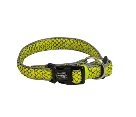 Nobby Ошейник для собак Mesh Air S-M 2,5х30-45 см жёлтый