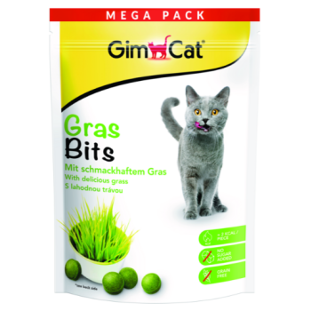 GimCat Витаминизированные лакомства для котов GrasBits Трава 425 г