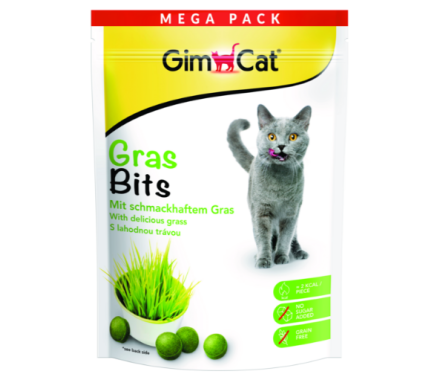 GimCat Витаминизированные лакомства для котов GrasBits Трава 425 г