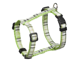 Nobby Шлея для собак Tartan 1х20-35 см салатовая