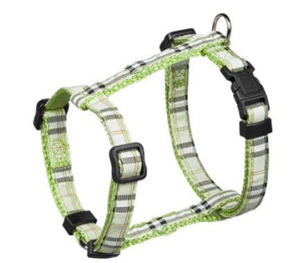 Nobby Шлея для собак Tartan 1х20-35 см салатовая