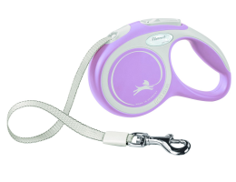 Flexi New Comfort Повідець-рулетка для собак стрічка XS 3 м рожева