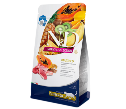 Farmina N&D Tropical Selection Сухий корм для котів Ягнятко та тропічні фрукти 1,5 кг