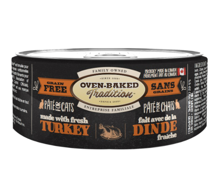 Oven-Baked Tradition Bio Biscuit Консерва корм для котов беззерновой паштет Индейка 156 г