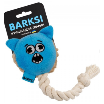 Barksi toy for dogs cat with a pisch and rope
