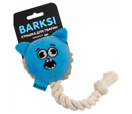 Barksi toy for dogs cat with a pisch and rope