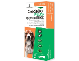 Credelio Plus Таблетки ендектоцид для собак вагою від 5,5 до 11 кг Ціна за 1 табл