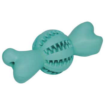 Nobby toy for dog bone with a ball dental rubber 18 cm