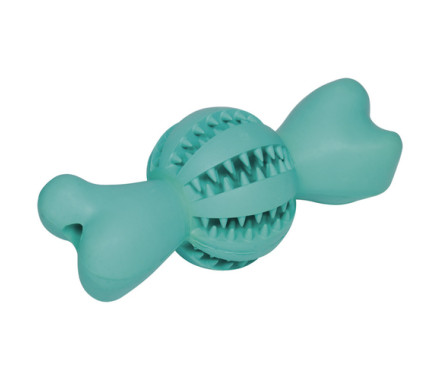 Nobby toy for dog bone with a ball dental rubber 18 cm