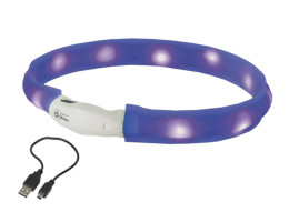 Nobby Нашийник для собак USB Visible 2,5х40 см синій