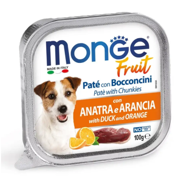 Monge Влажный корм для собак Fruit Утка с апельсином 100 г