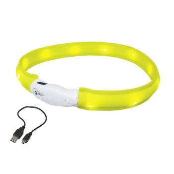 Nobby Нашийник для собак USB Visible 1x40 см жовтий