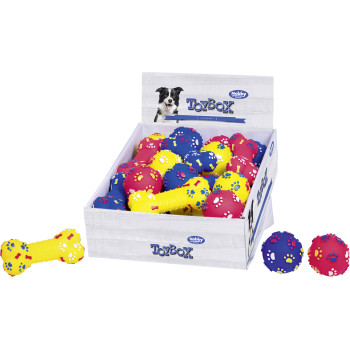 Nobby toy for dog bone or ball vinyl 7/15 cm