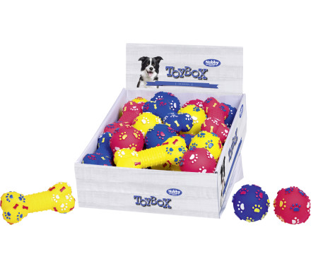 Nobby toy for dog bone or ball vinyl 7/15 cm