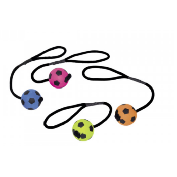 Nobby toy for dogs football ball with rope 6.3 cm