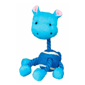 Trixie toy for dog rope plushev with a tennis ball 16 cm