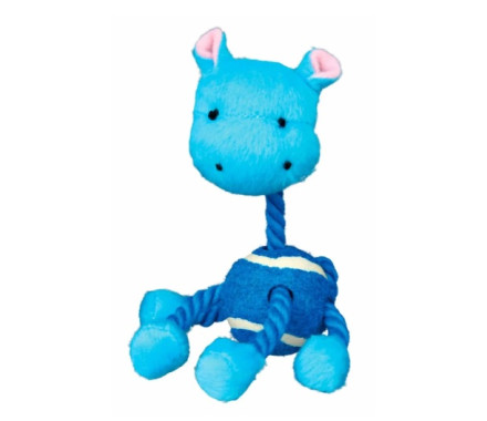 Trixie toy for dog rope plushev with a tennis ball 16 cm