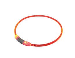 Nobby Ошейник для собак USB Visible 0,7х65 см красный