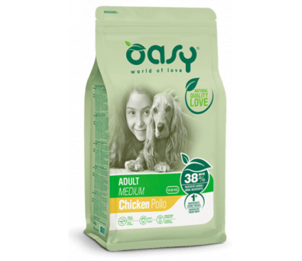 Oasy Сухий корм для собак Lifestage Medium Breed Курка 18 кг