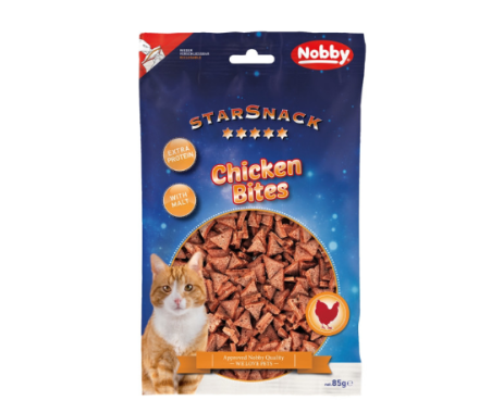 Nobby StarSnack Ласощі для котів Chicken Bites with malt 85 г