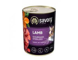 Savory Sterilised Консерва для котов Ягнёнок 400 г