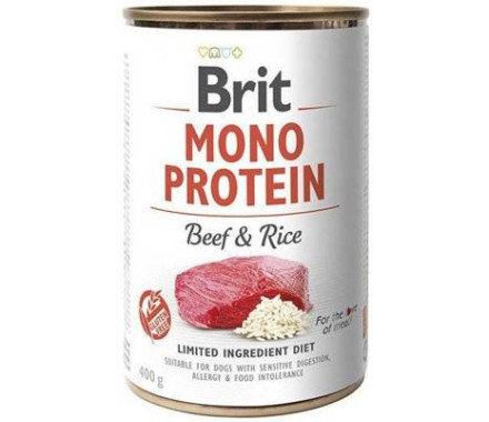 Brit Care Консерва для собак Моно Протеин Говядина и рис 400 г
