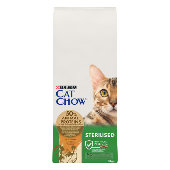 Cat Chow Sterilized Сухой корм для котов Индейка 15 кг