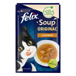 Felix Влажный корм для котов Суп Курица 48 г