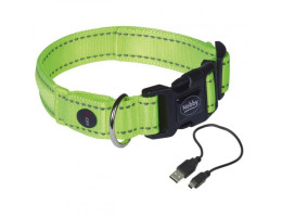 Nobby Ошейник для собак USB Flash mesh M-L 2,5х45х53 см желтый
