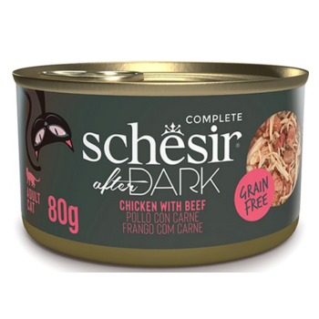 Schesir After Dark Консерва для котов Курица с говядиной в бульоне 70 г