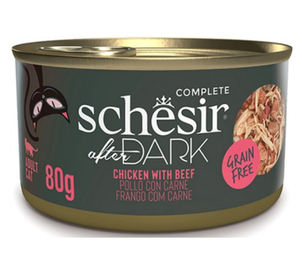 Schesir After Dark Консерва для котов Курица с говядиной в бульоне 70 г