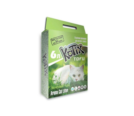 Kotix Tofu Наполнитель соевый Green Tea 6 л