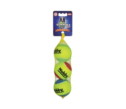 Nobby toy for dogs set of tennis balls colored with a skeleton 6.5 cm