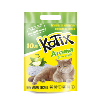 Kotix Наполнитель силикагелевый Green Apple 10 л